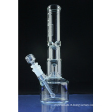 Tubo de água de fumar de vidro duplo beaker base soro ca (ES-GB-563)